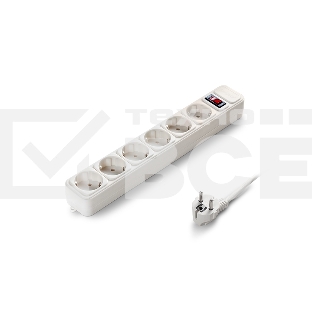 Сетевой фильтр ExeGate EX221172RUS SP-6-1.8W (6 розеток, 1.8м, евровилка, белый)