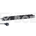Блок розеток горизонтальный ExeGate ServerPro PDU-19H809 Al-8C13-EU2.5, 19