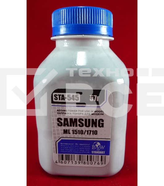 Тонер SAMSUNG ML-1510/20/1660/65/1710/50/1860/65/216x/SCX 3x00 (фл, 57г) B&W Standart фас России