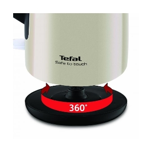 Чайник Tefal KO371I30 1.5л. 2200Вт бежевый/черный (металл)