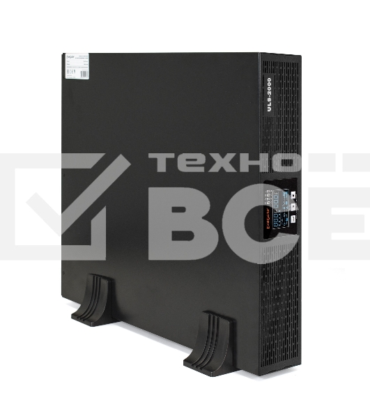 Источник бесперебойного питания On-line ExeGate EP285647RUS PowerExpert ULS-2000.LCD.AVR.C13.USB.RS232.SNMP.2U <2000VA/2000W, On-Line, PF=1, LCD, 6*IEC-C13, RS232, USB, SNMP-slot, Rackmount 2U/Tower, Black>
