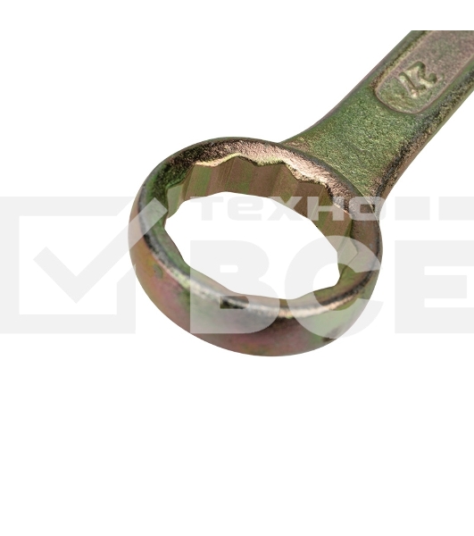 Ключ комбинированный Rexant 27 мм, желтый цинк