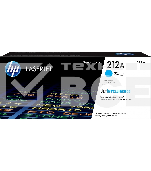 Картридж лазерный Cartridge HP 212A для CLJ Enterprise M554/M555/M578 , голубой ( 4 500 стр.)