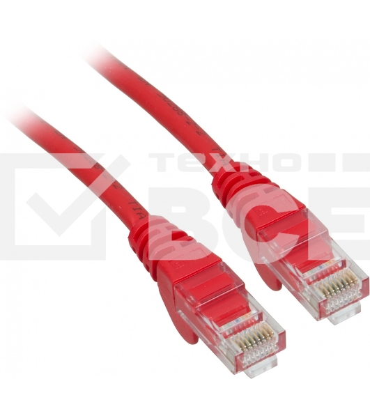 Кабель Патч-корд Lanmaster UTP LAN-PC45/U5E-2.0-RD вилка RJ-45-вилка RJ-45 кат.5е 2м красный LSZH (уп.:1шт)