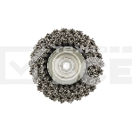 Щетка для УШМ, 125 мм, М14, Чашка, двухрядная, крученая проволока 0,5 мм Matrix, фото2