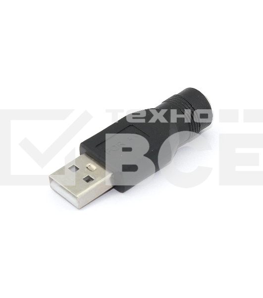 Переходник 5,5х2,5 на USB Type A папа