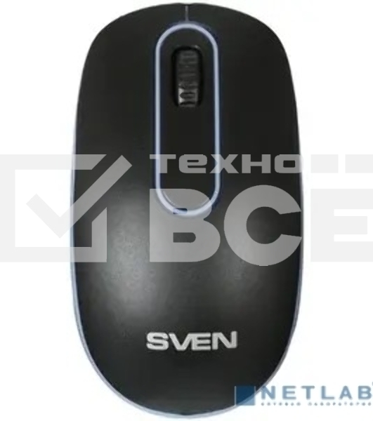 Мышь проводная SVEN RX-90 черный, 1000 dpi, USB, кнопки - 3