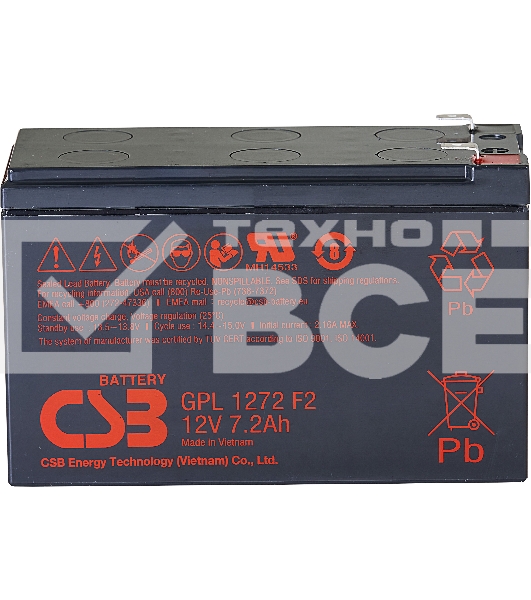 Аккумулятор CSB GPL1272 F2FR (12V 7.2Ah )