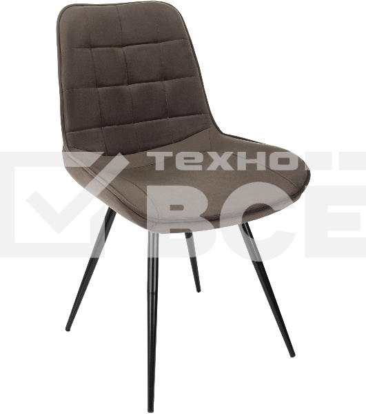 Стул для дома Бюрократ CH-K2_4 комплект 4 шт коричневый Holland 74 металл черный на ножках (CH-K2_1/HL74_4)