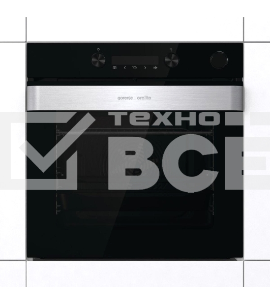 Встраиваемый духовой шкафКоллекция: Ora-Ito, Тип: независимый, Габаритные размеры (ВxШxГ), см: 59.5 х 59.5 х 56.4, : черный, Количество режимов: 11, Тип очистки: паром AquaClean, Телескопические направляющие: на 1 уровне