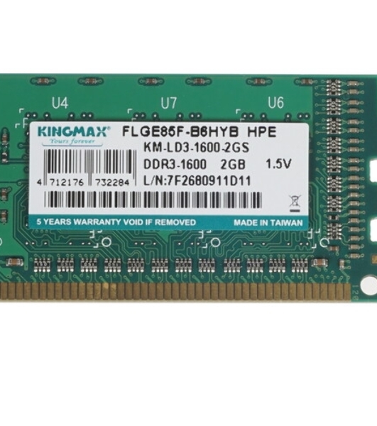 Модуль памяти Kingmax DDR3 2Gb 1600MHz 2048/1600 RTL PC3-12800 SO-DIMM 204-pin