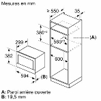 Встраиваемая микроволновая печь Bosch BFL7221B1 черный, 21 л, 900 Вт, переключатели - поворотный механизм/сенсор, фото7