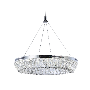 Светильник Ambrella light TR5022 CH/CL хром/прозрачный 3000K/4200K/6400K 47W D500*540 (Без ПДУ)