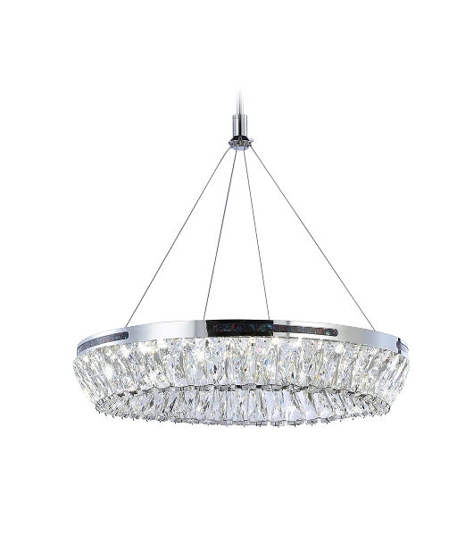 Светильник Ambrella light TR5022 CH/CL хром/прозрачный 3000K/4200K/6400K 47W D500*540 (Без ПДУ)