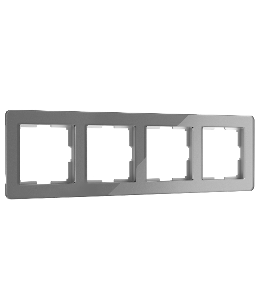 Рамка на 4 поста Acrylic (графит) W0042704