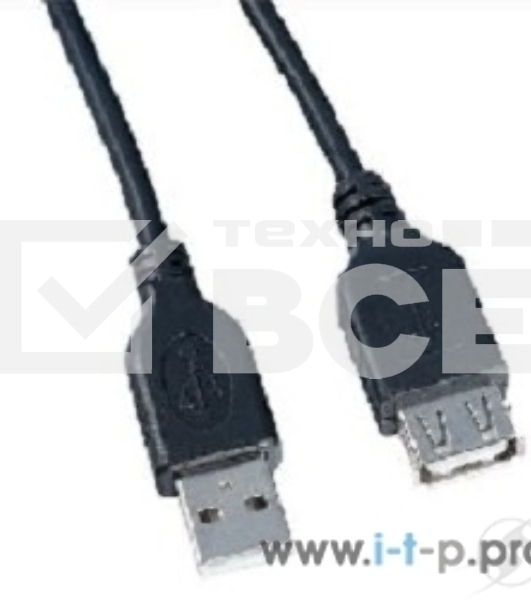 Кабель PERFEO Кабель USB2.0 A вилка - А розетка, 1,8 м (U4503)