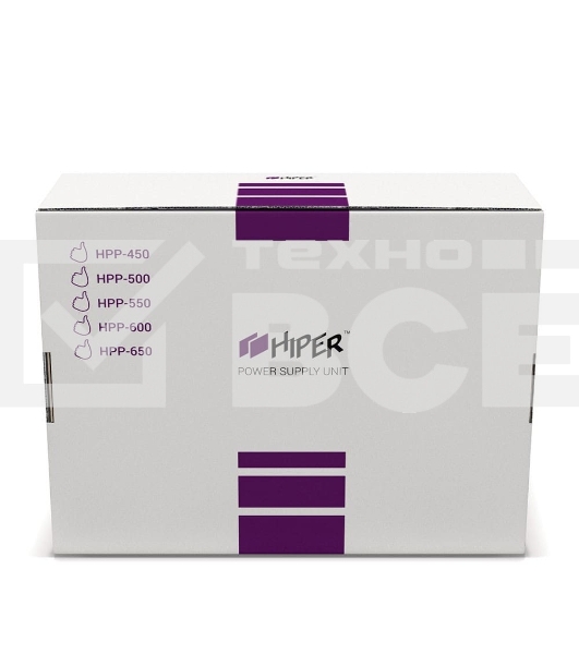 Блок питания HIPER HPP-450 (ATX 2.31, 450W, Active PFC, 120mm fan, черный) BOX