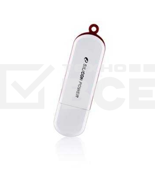 Флеш диск Silicon Power 16Gb LuxMini 320 SP016GBUF2320V1W USB2.0 белый