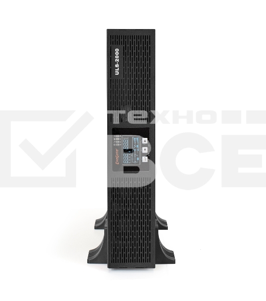 Источник бесперебойного питания On-line ExeGate EP285647RUS PowerExpert ULS-2000.LCD.AVR.C13.USB.RS232.SNMP.2U <2000VA/2000W, On-Line, PF=1, LCD, 6*IEC-C13, RS232, USB, SNMP-slot, Rackmount 2U/Tower, Black>