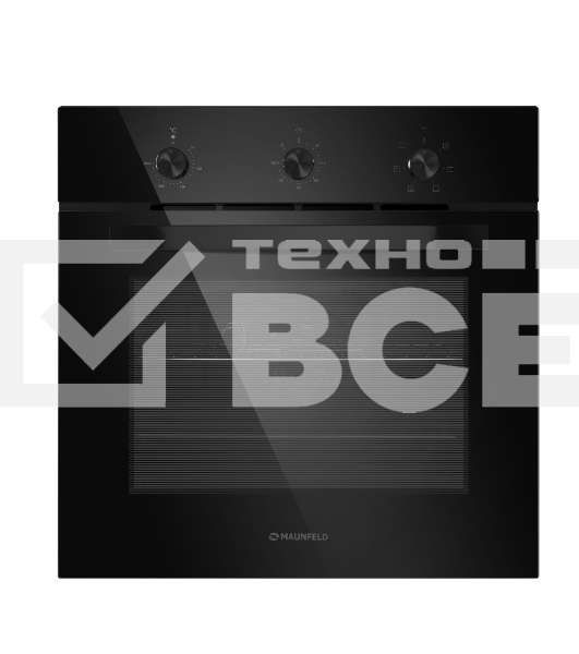 Духовой шкаф электрический Maunfeld EOEC.586B2 черный, встраиваемый