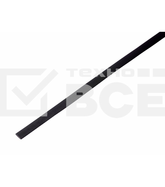 Трубка  Rexant 20-5006 5.0 / 2.5 мм 1м термоусадка черная  (уп. 50 м)
