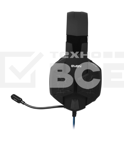 Гарнитура SVEN AP-U980MV, черный-синий (USB, LED, 7.1, 2.2m)