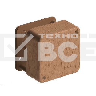 Коробка распр. ОП 79х79х32 бук (светл. основа) IP40 Рувинил 65004-38М
