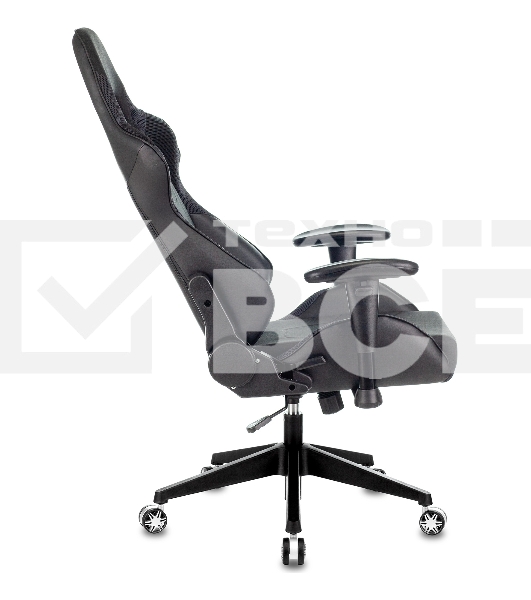 Кресло игровое Бюрократ VIKING 4 AERO BLACK EDITION черный искусст.кожа/ткань