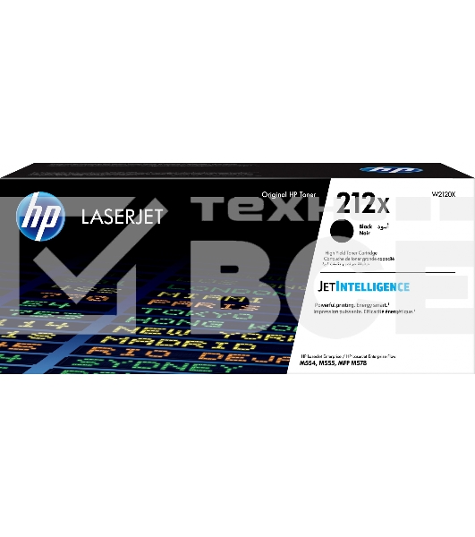 Картридж лазерный Cartridge HP 212X для CLJ Enterprise M554/M555/M578, черный ( 13 000 стр.)