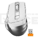 Мышь беспроводная A4Tech Fstyler FG35 серебристый/белый, 2000 dpi, радиоканал, USB, кнопки - 6, фото2