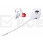 Игровые мобильные наушники белые Mad Catz E.S. PRO+ (3.5 мм jack, 13.5 мм неодимовые магниты, 32 Ом, 20 ~ 20000 Гц, микрофон), фото 1