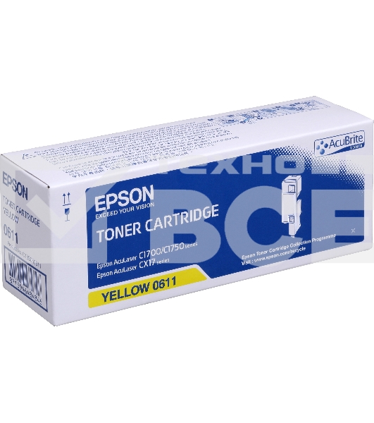 Картридж лазерный Epson 0611 (C13S050611) желтый (1400 стр.) для AcuLaser AL-C1700/1750/CX17