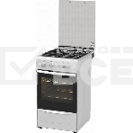 Плита газовая Darina 1B GM 341 107 W белый/черный, конфорок 4 шт, духовка 50 л, 50 см x 85 см x 56 см, фото 1