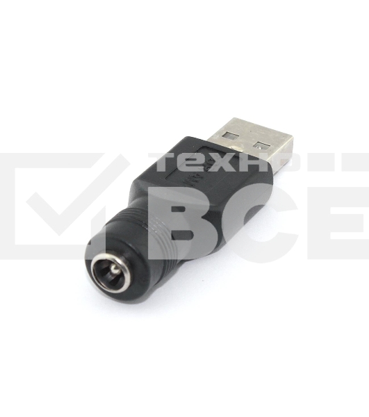 Переходник 5,5х2,5 на USB Type A папа