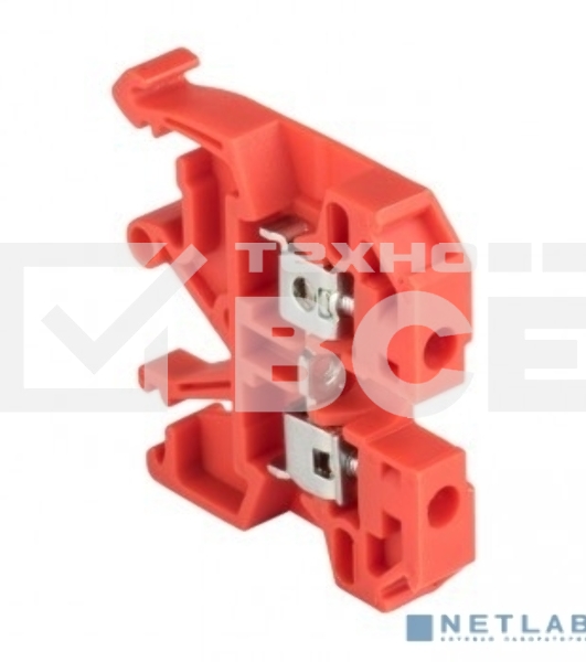 Колодка клеммная JXB-2.5/35 (25а) крас. EKF plc-jxb-2.5/35r