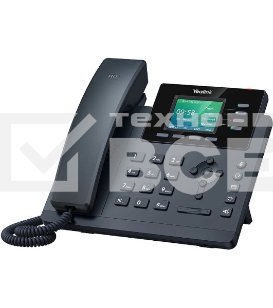 Настольный IP-телефон YEALINK SIP-T34W, 4 аккаунта, Wi-Fi, USB, 2.4