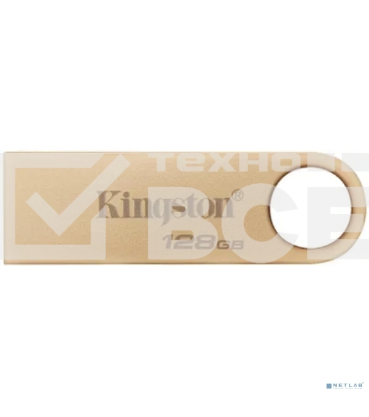 Флешка USB Kingston DataTraveler SE9 G3 (DTSE9G3/128 Gb), 128Gb, USB 3.2 Gen 1, R/W 220/100, золотистый