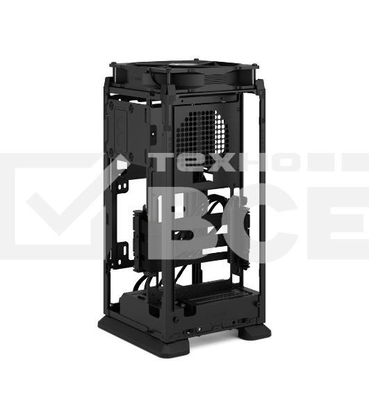 Компьютерный корпус без блока питания Fractal Design Mood, Mini-Tower, 1x180мм, 2xUSB-A 3.0 + 1xUSB 3.2 Type-C, SFX PSU Support, mITX черный