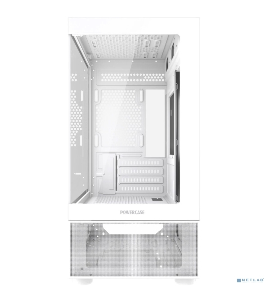 Компьютерный корпус Powercase Vision Micro M2, Tempered Glass, белый, mATX (CVMWM2-L0)