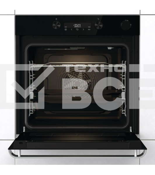 Встраиваемый духовой шкафКоллекция: Ora-Ito, Тип: независимый, Габаритные размеры (ВxШxГ), см: 59.5 х 59.5 х 56.4, : черный, Количество режимов: 11, Тип очистки: паром AquaClean, Телескопические направляющие: на 1 уровне