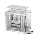 Корпус без блока питания PCCooler C3T700 WH, Midi-Tower, TG, no fans, 1xUSB-A 3.0 + 1xUSB-A 2.0 + 1xUSB-C, ATX, mATX, mITX белый, фото9