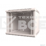 Настенный шкаф Rexant 19' 9U 600×600×501 (ШxГxВ), дверь стекло, металлическая задняя стенка, боковые съемные стенки, RAL 7035, фото3