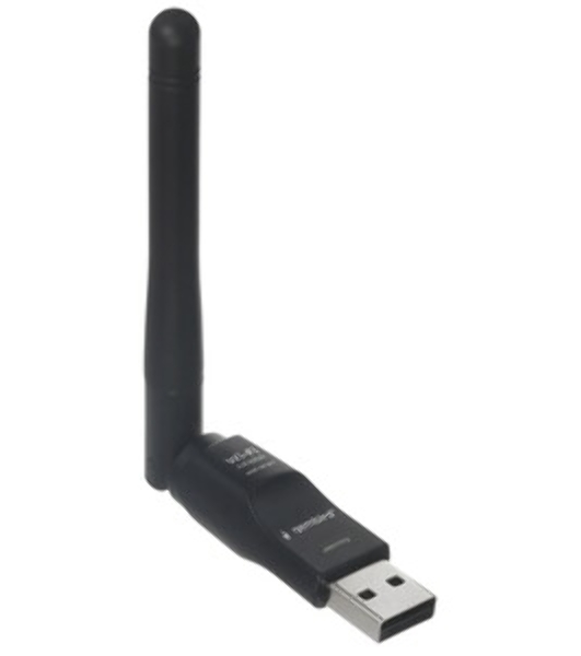 Сетевой адаптер Wi-Fi Gembird WNP-UA-011, 150 Мбит, с антенной, USB, 802.11b/g/n, MT7601