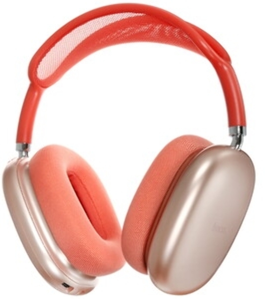 Беспроводные/проводные наушники Hoco W55 розовый, накладные, Bluetooth + проводной