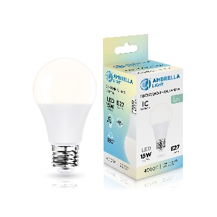 Лампа светодиодная 601504 LED A60 15W IC E27 4000K 175-265V