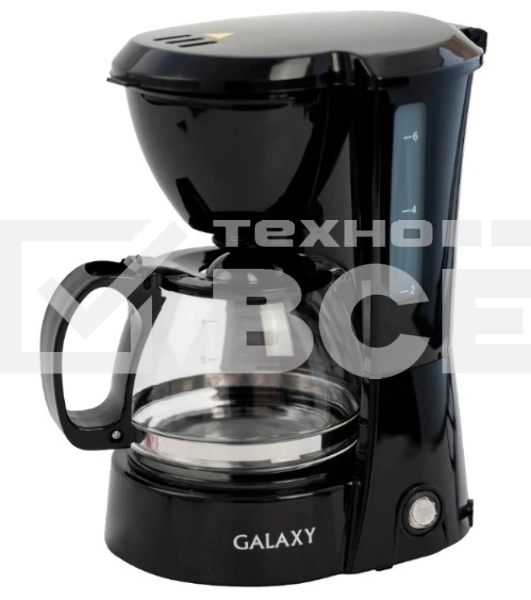 Кофеварка капельная Galaxy Line GL 0700 черный, исп. кофе - молотый, 0,75 л, 700 Вт.