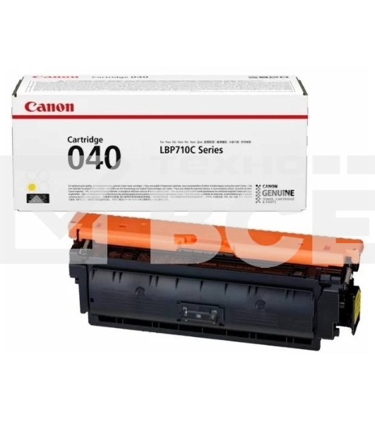 Картридж лазерный Canon Cartridge 040Y (0454C001) желтый, 5400 стр., для LBP710Cx/712Cx