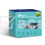 Коммутатор TP-Link SOHO TL-SG105 5-port Desktop Gigabit Switch, 5 10/100/1000M RJ45 ports, metal case, фото4