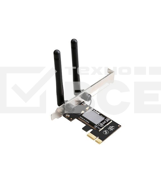 Сетевой адаптер WiFi D-Link DWA-548 DWA-548/10/C1A N300 PCI Express (ант.внеш.несъем.) 2ант.