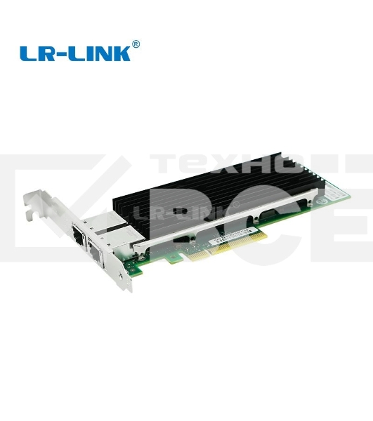 Сетевая карта LR-Link 2 порта 10/100/1000/10G Base-T на чипе Intel X540, LREC9802BT